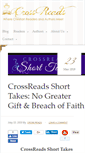 Mobile Screenshot of crossreads.com